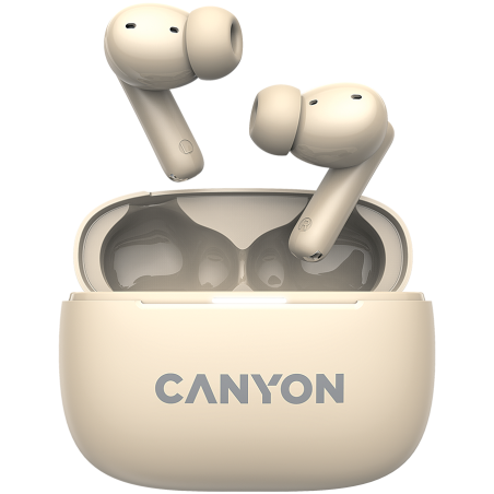 CANYON headset OnGo TWS-10 ANC+ENC Beige|CNS-TWS10BG