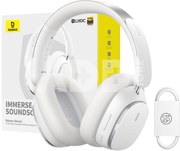 Baseus Bowie H1 Wireless Headphones Bluetooth 5.2 (white)