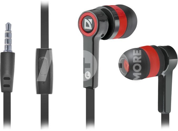 Defender Wired earphones PULSE 420 black-red