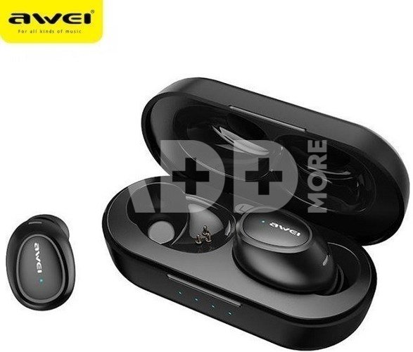 AWEI Bluetooth headphones 5.0 T16 TWS + dock station black