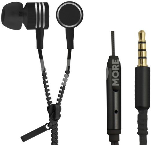 Esperanza Earphones ZIPPER with microphone black