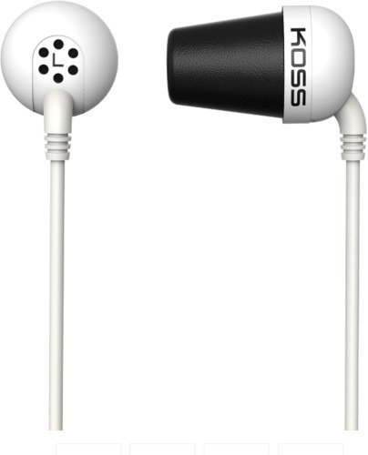 Koss Plug In-ear, 3.5 mm, White, Noice canceling,