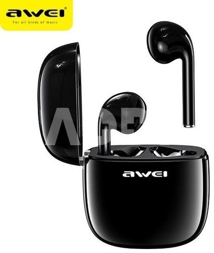 AWEI Earphones Bluetooth T28 TWS+docking Black