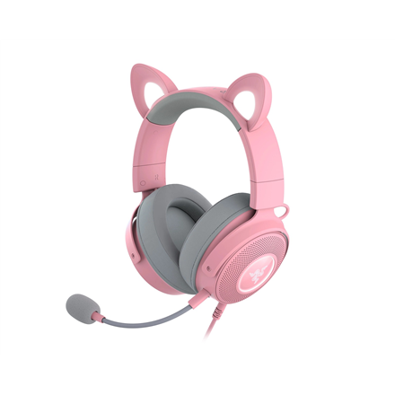 Ausinės su laidu Razer Wired Over-Ear Gaming Headset Kraken V2 Pro, Kitty Edition