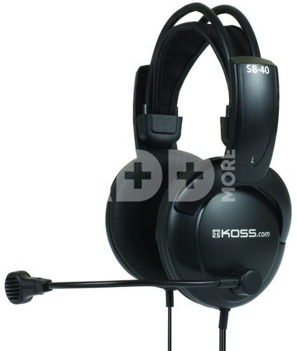 Koss Headphones SB40 Headband/On-Ear, 3.5mm (1/8 inch), Microphone, Black,