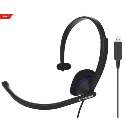 Koss | Headphones | CS195 USB | Wired | On-Ear | Microphone | Black|194267