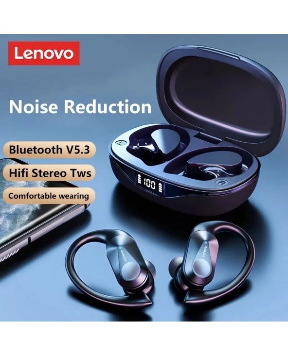 Originalios Lenovo LP75 TWS Bluetooth V5.3 Ausinės Belaidės LED Ausinės Triukšmo mažinimas Vandeniui atsparios