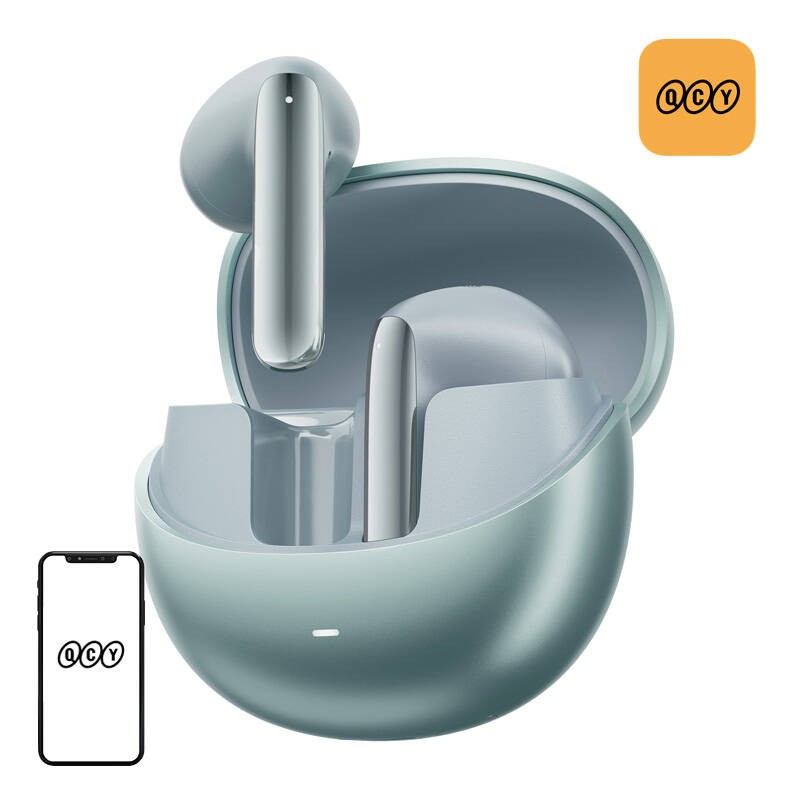 TWS QCY AilyBuds Pro+ HT10 Pro ausinės, ANC (žalios)