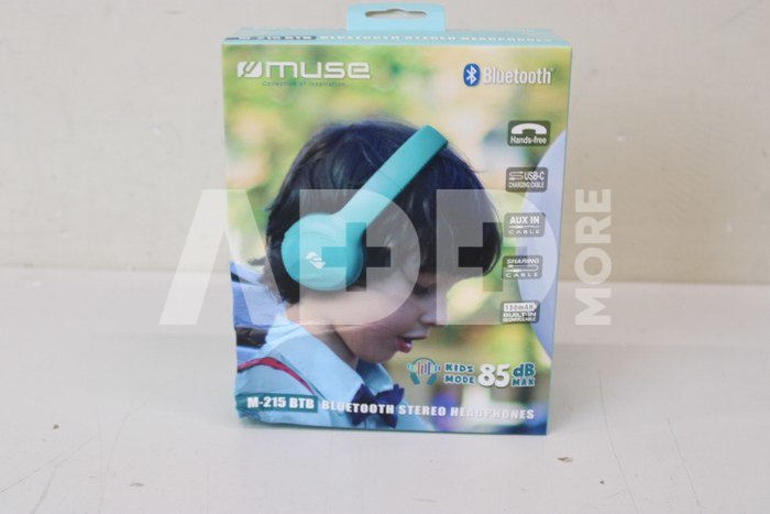 SALE OUT. Muse M-215BTB Bluetooth Stereo Kids Headphones, Blue | Muse | Bluetooth Stereo Kids Headphones | M-215BTB | Bluetooth | Blue | DAMAGED PACKAGING