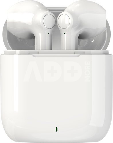 Belaidės ausinės Denver TWE-39W White