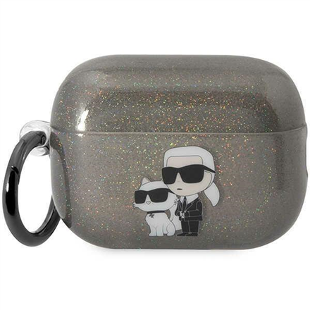 Apple AirPods Pro 2, Glitter Karl&Choupette Earphone Case  KLAP2HNKCTGK  Bla