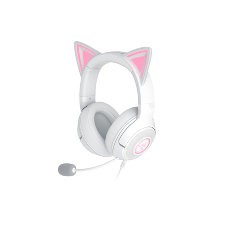 Razer Headset | Kraken Kitty V2 | Wired | Over-ear | Microphone | Noise canceling | White|RZ04-04730600-R3M1