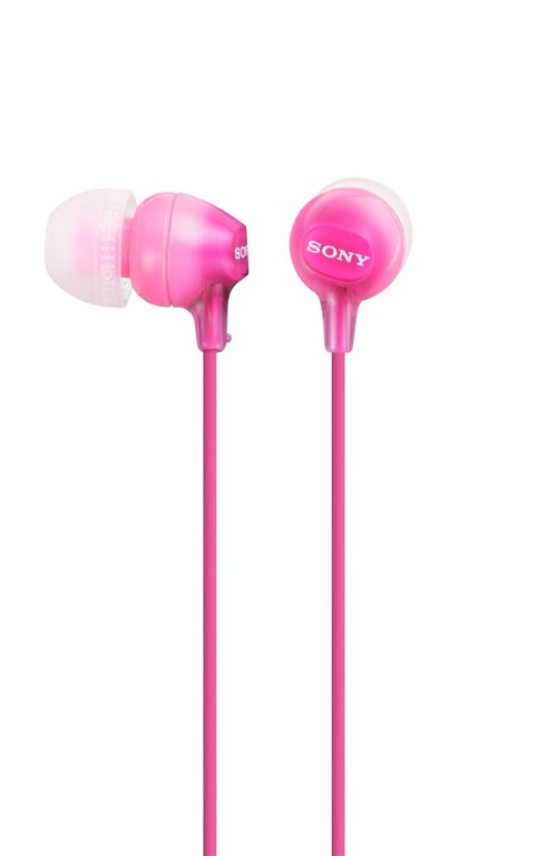 Ausinės SONY MDREX15LPPI į ausis, rožinės