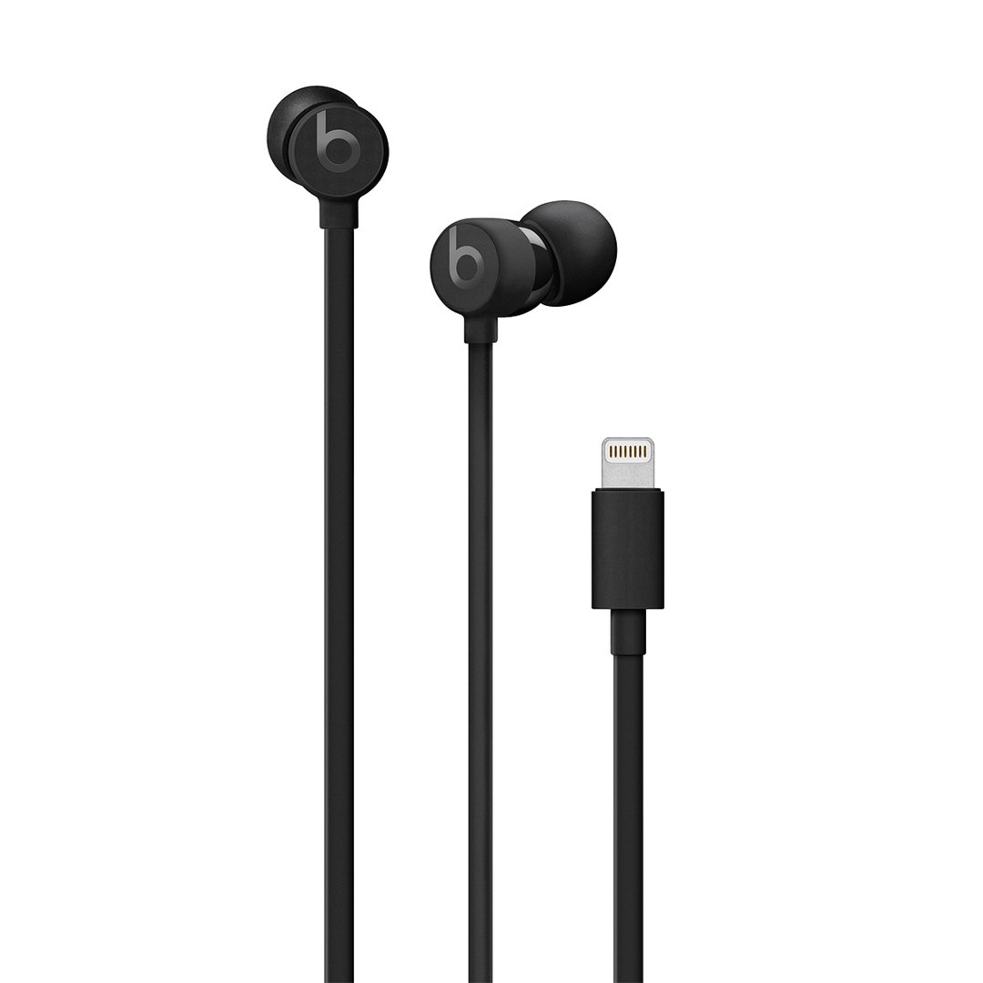 Ausinės BEATS urBeats 3, į ausis, su Lightning jungtimi, juodos