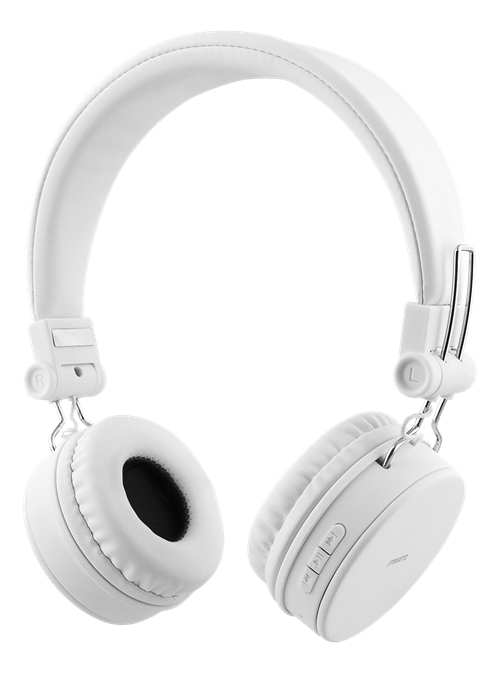 Ausinės STREETZ Bluetooth su mikrofonu, baltos / HL-BT403