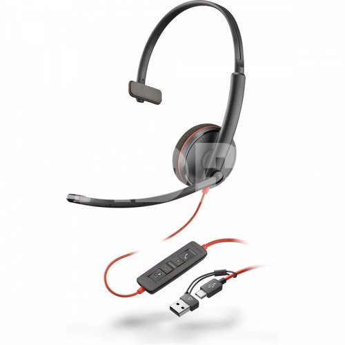 POLY Headset Blackwire 3210 USB-C + USB-C/A (Bulk) 8X214A6