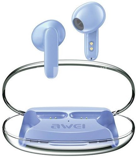 AWEI Bluetooth headphones 5.3 T85 ENC TWS blue