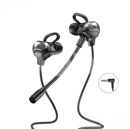 WEKOME Wired headphones for gamers jack 3,5mm black