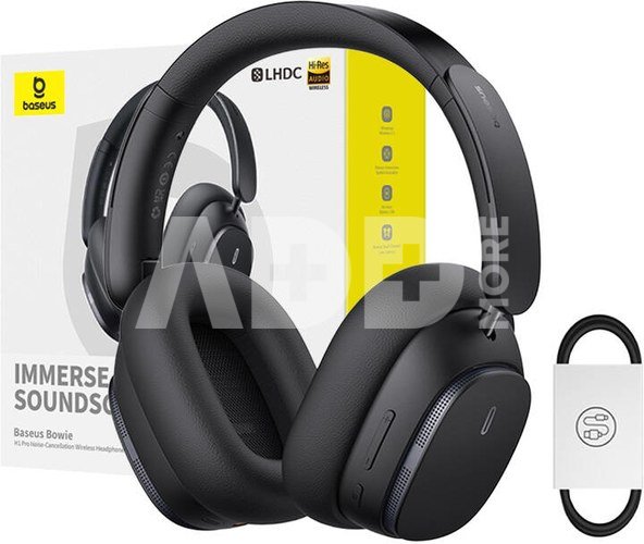 Baseus Bowie H1 Wireless Headphones Bluetooth 5.2 (black)