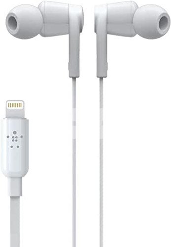 Belkin Headphones Lightning Connector White