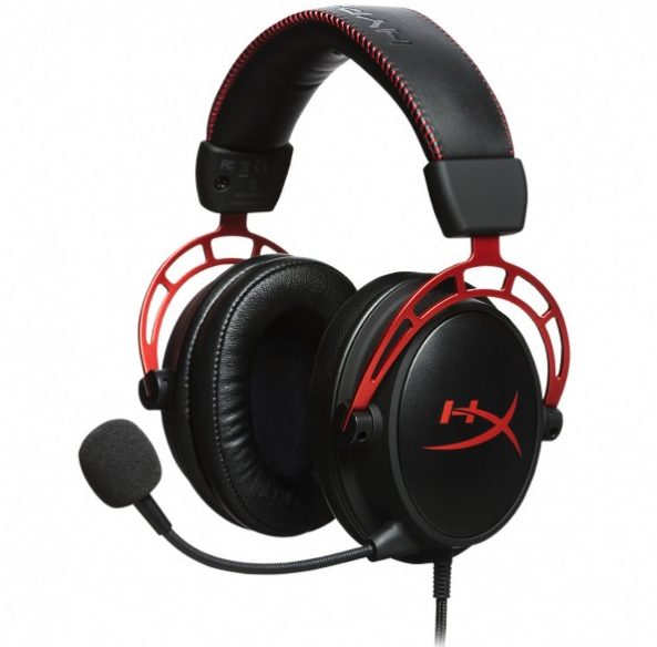 Ausinės KINGSTON HyperX Cloud Alpha Pro Gaming, juodos/raudonos / HX-HSCA-RD/EM