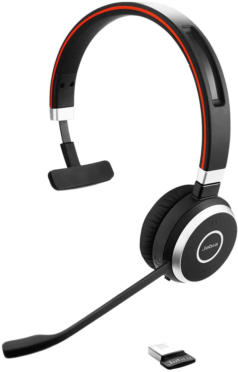 Ausinės ant ausų bevielės Jabra Evolve 65 SE MS Mono headset, black