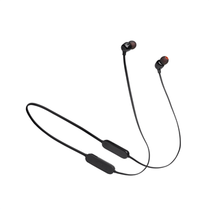 Ausinės JBL T125, Belaidės, Juodos, JBLT125BTBLK