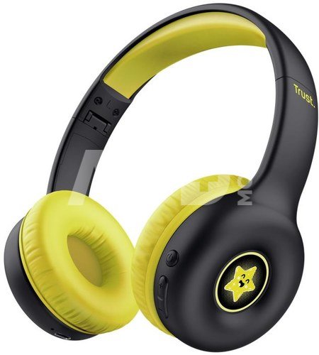 HEADPHONES WRL NOUNA KIDS/BLACK 25405 TRUST