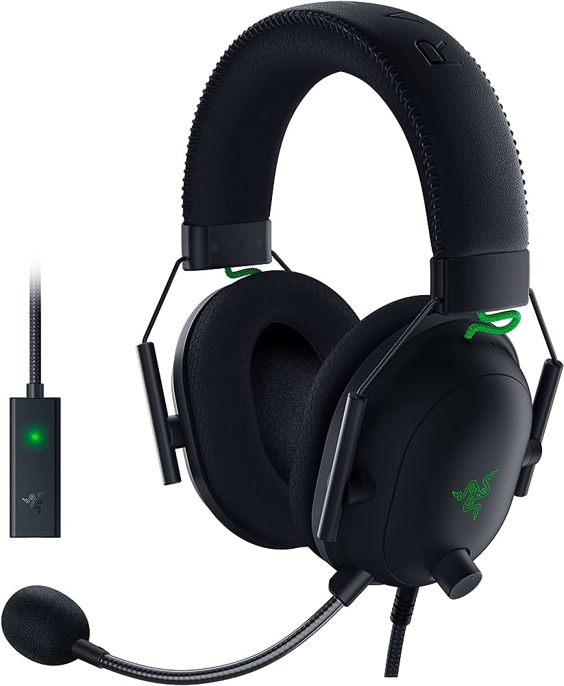 Ausinės Razer BlackShark V2, Juodos