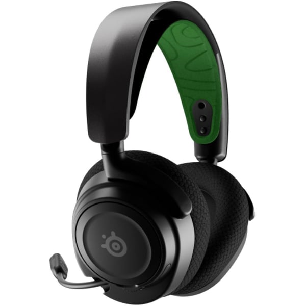 Belaidės ausinės su mikrofonu SteelSeries Arctis Nova 7X, 61565, juodos / žalios spalvos