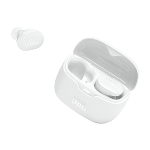 Belaidės ausinės JBL Tune Buds, ANC, baltos