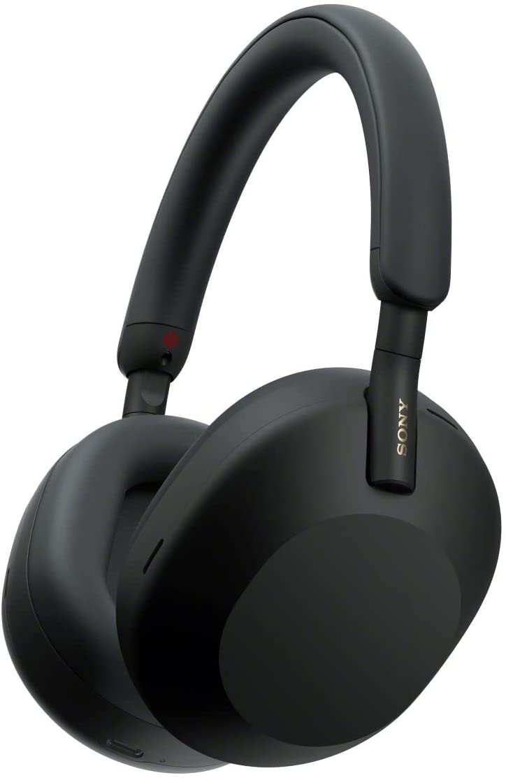 Ausinės SONY WH-1000XM5 ant ausų, belaidės, juodos, WH1000XM5B.CE7