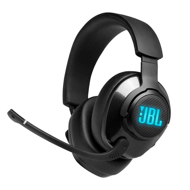 Ausinės JBL Quantum 400, JBLQUANTUM400BLK, laidinės, su mikrofonu, juodos