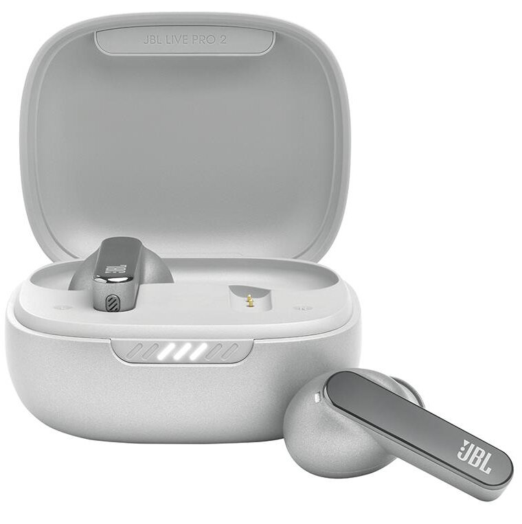 Ausinės JBL Live Pro 2, JBLLIVEPRO2TWSSIL, belaidės, sidabrinės