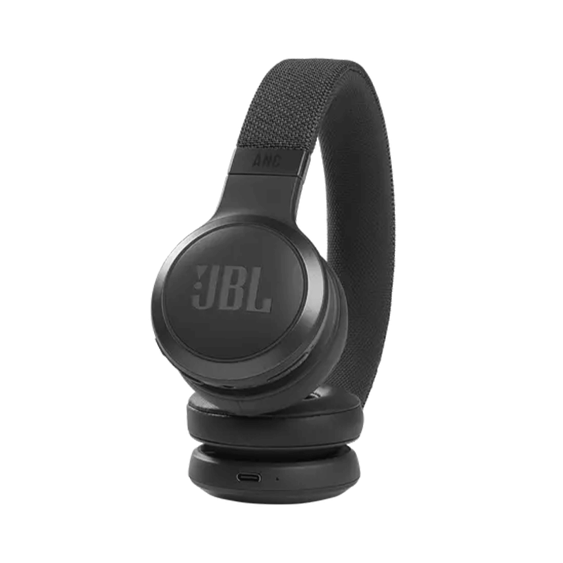 Ausinės JBL Live460BT, ant ausų, belaidės, triukšmo slopinimas, 50 val. baterija, USB-C, juodos