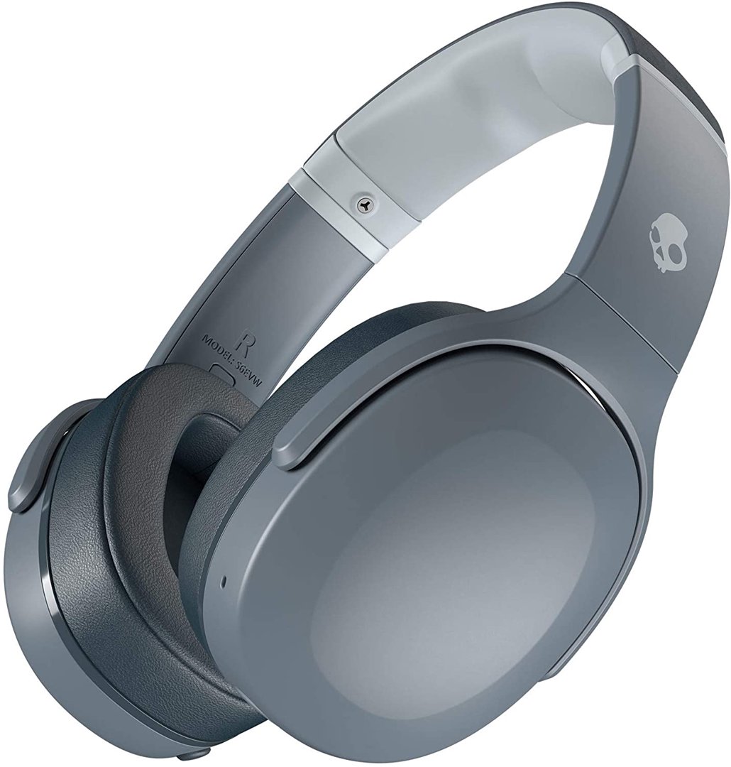 Ausinės SKULLCANDY CRUSHER EVO pilkos, ant ausų, bevielės