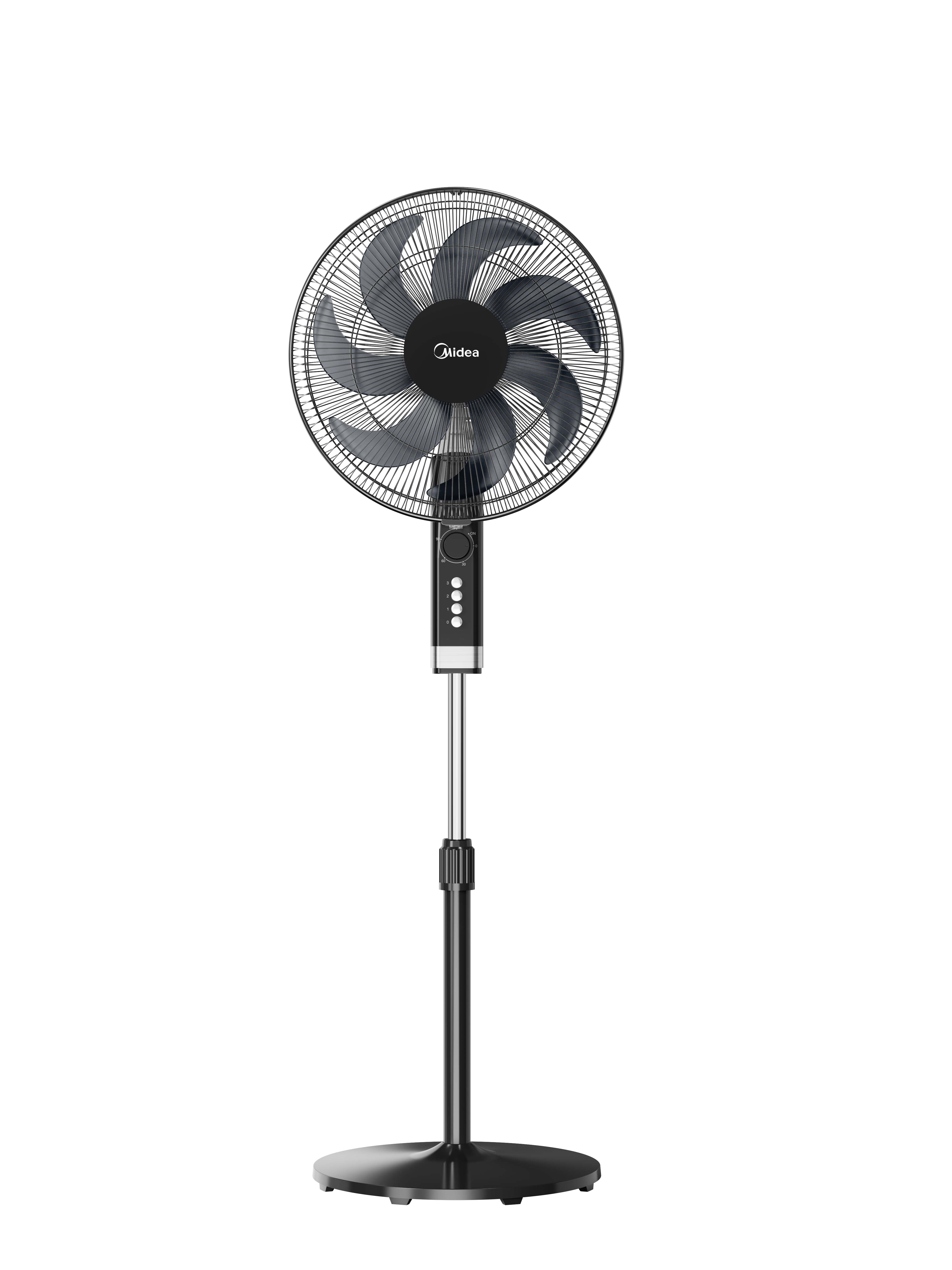 Ventiliatorius Midea MFS402M0BPK, 40 cm skersmuo, 3 greičiai, sukinėjimas, 50 W, juodas.