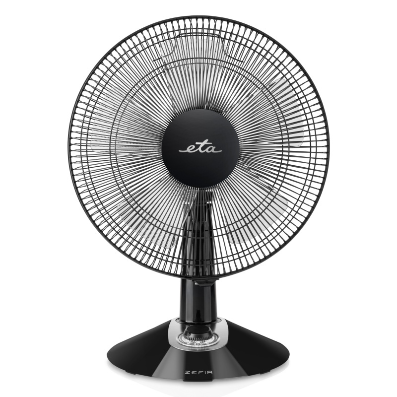Stalinis ventiliatorius  ETA Zefir ETA160790010  Table Fan, Number of speeds 3, 45 W, Oscillation, Diameter 30 cm, Black