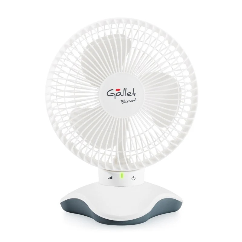 Ventiliatorius Gallet GALVEN6, stalo, skersmuo 15 cm, greičių skaičius 3, sukinėjimas, 5 W, baltas.