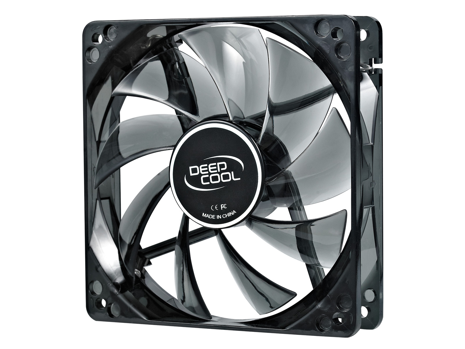 120 mm case ventilation fan,  "Wind Blade 120", transparent, hydro bearing,4 LED's | Deepcool