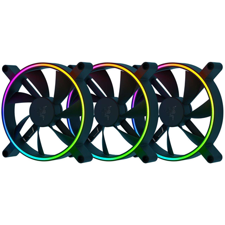 Aušintuvas Razer  Kunai Chroma RGB 140mm LED  PWM Performance Fan - 3 Pack  Hydraulic​