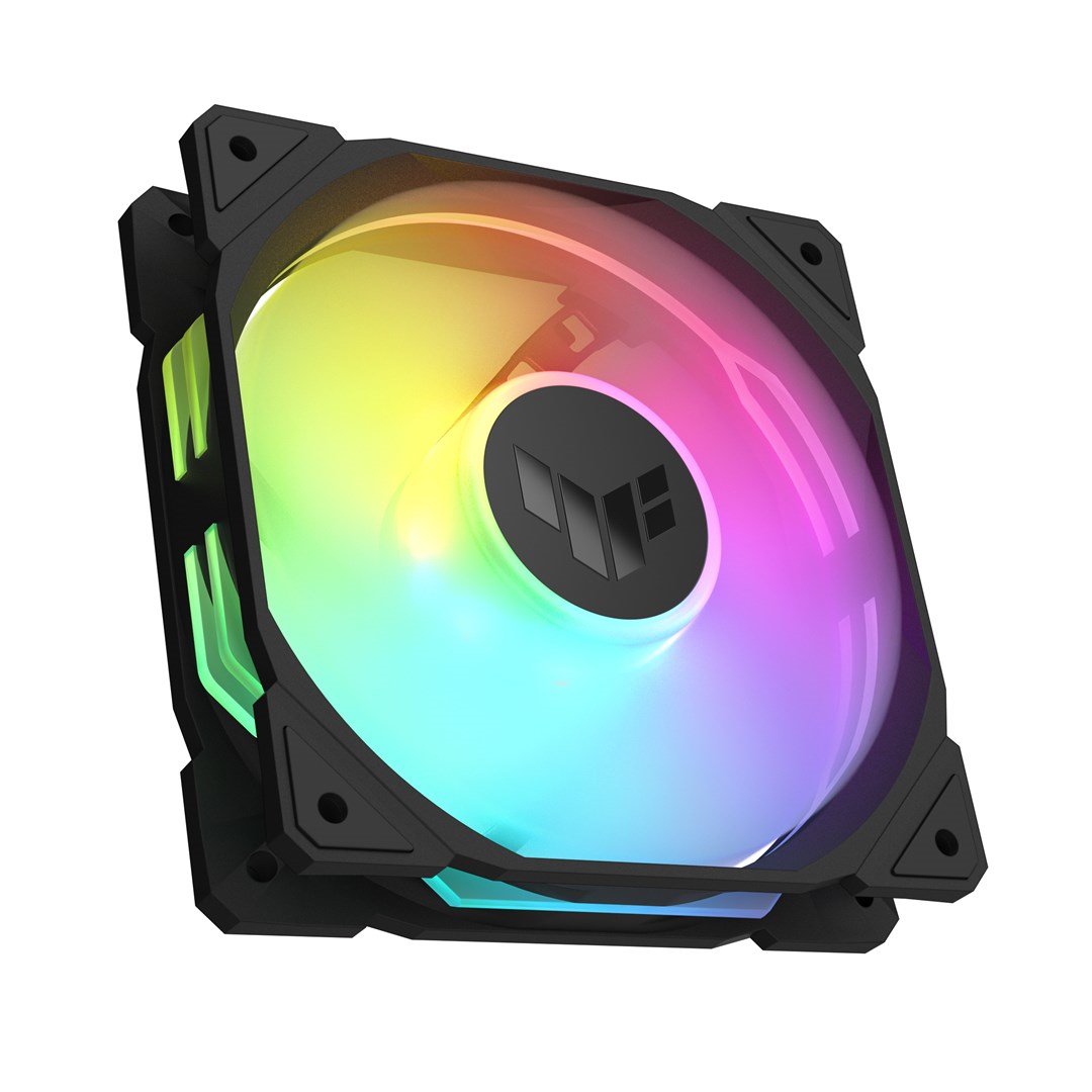 ASUS TUF Gaming TR120 ARGB Reverse Fan - Triple Pack Kompiuterio korpusui Ventiliatorius 12 cm Juoda