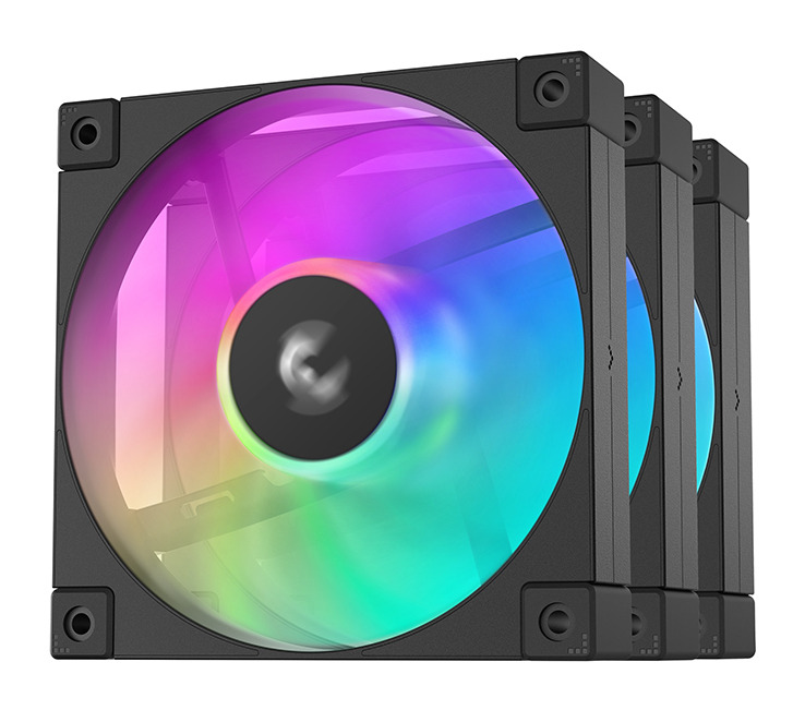 Deepcool R-FD12-BKAPN3-G ARGB-3 IN 1 Performance 120mm Fan Black 3-Pack | Deepcool