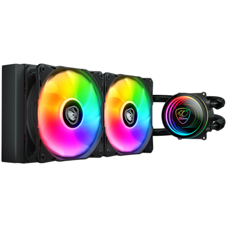 COUGAR POSEIDON ELITE ARGB 240 Black AiO Liquid Watercooling|CGR-PSDELRGB-B-240