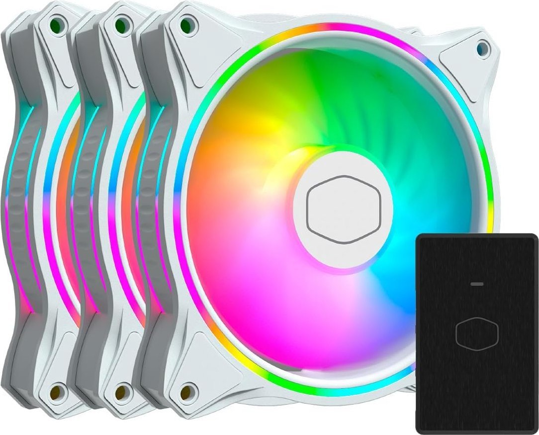 Fan Cooler Master MasterFan MF120 Halo 3-pack + Hub (MFL-B2DW-183PA-R1)