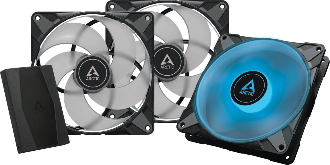 Fan Arctic P14 PWM PST RGB 0dB 3-pack + Hub (ACHAN00256A)