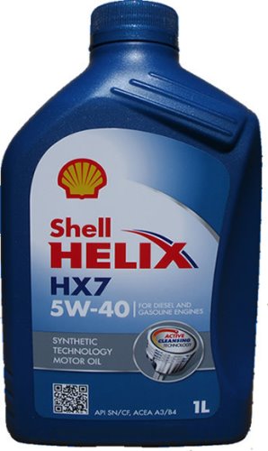 Alyva SHELL Helix HX7 5W40 1L