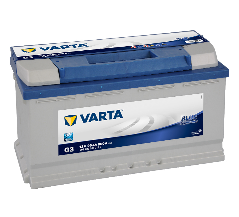 Akumuliatorius Varta G3 95Ah 800A