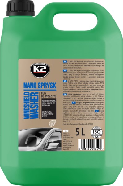 Ploviklis automobilio langų vasarinis 5 l Nano K2