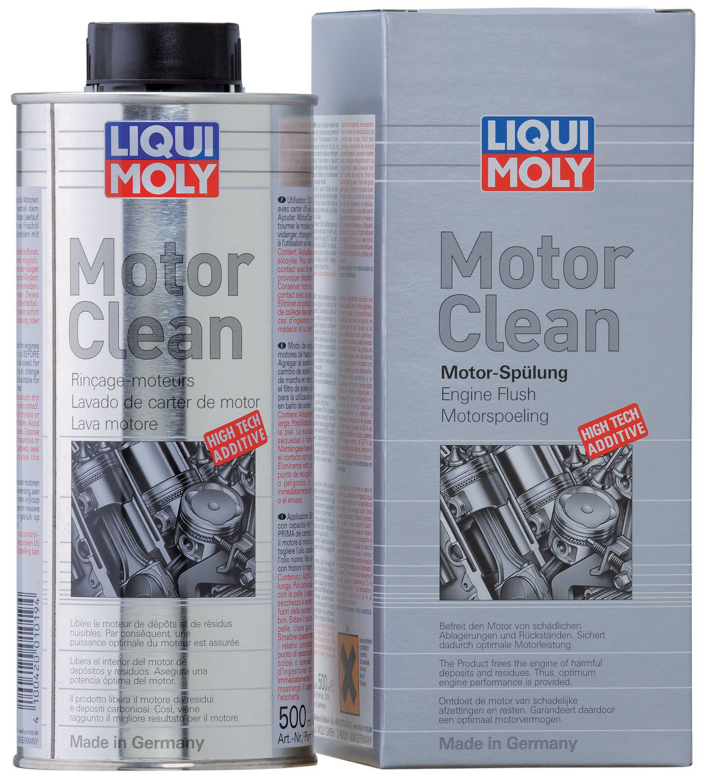 Priedas variklio plovimui (10-15 min.) - MOTORCLEAN